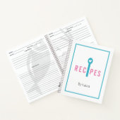 空白のレシピ料理本 ノートブック (内部)