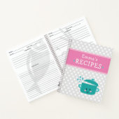 空白のレシピ書書 ノートブック (内部)