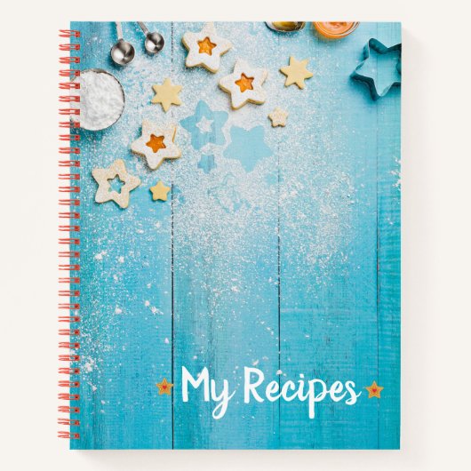 空白のレシピ調理師の書本 ノートブック (正面)