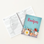 空白のレシピ調理師の書本 ノートブック (内部)