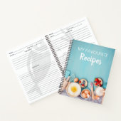 空白のレシピ調理師の書本 ノートブック (内部)