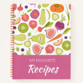 空白のレシピ調理師書帳 ノートブック (正面)