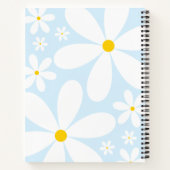 空白のレシピ |エレガントデイジーの花(青) ノートブック (裏面)
