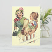 空白のレトロサプライズウェルカムフレンズ招待状 招待状 (スタンド正面)