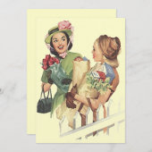 空白のレトロサプライズウェルカムフレンズ招待状 招待状 (正面/裏面)