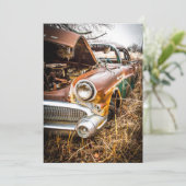 空白のヴィンテージ自動サンキューカード サンキューカード (スタンド正面)