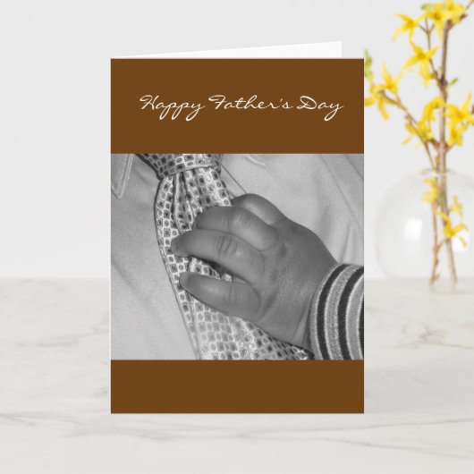 空白の中 – Happy Father's Day カード (黄色い花)