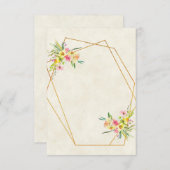 空白の予算春結婚フローラ 招待状 (正面/裏面)