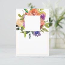 空白の予算 オレンジと紫の花のウェディング