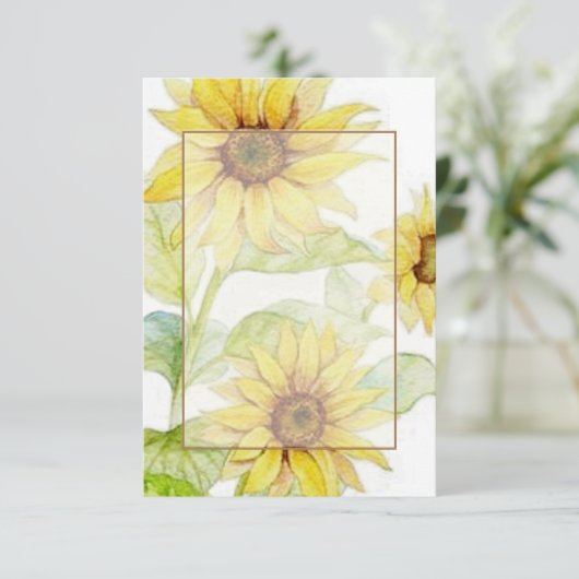 空白の予算 サンキライのウェディング 招待状 (スタンド正面)