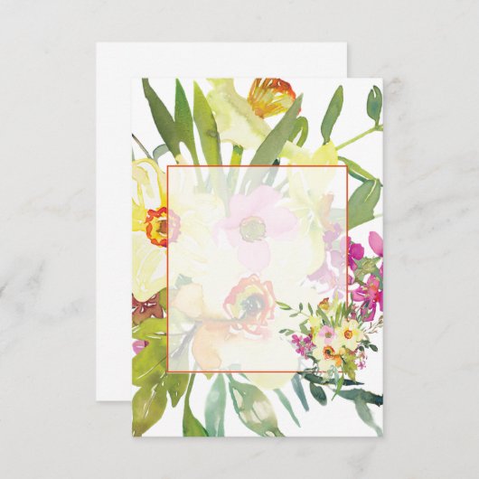 空白の予算 ダッフィディルス ウェディング 招待状 (正面/裏面)