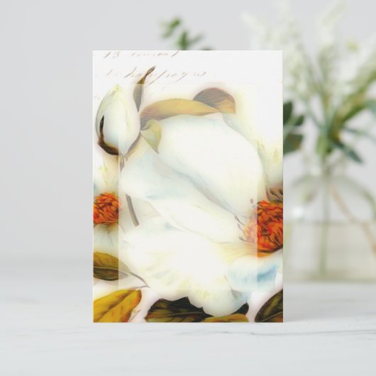 空白の予算 白薔薇のウェディング 招待状 (スタンド正面)