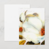 空白の予算 白薔薇のウェディング 招待状 (正面/裏面)