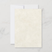 空白の予算 赤いボーホー フラワー ウェディング  招待状 (裏面)