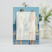 空白の写真の結婚予算 招待状 (スタンド正面)