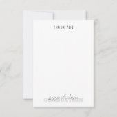 空白の卒業パーソナライズされた感謝 サンキューカード (正面)