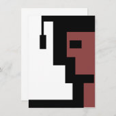 空白の卒業パーティー招待状/発表用カード 招待状 (正面/裏面)