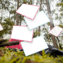 空白の屋外宝探しヒント、なぞなぞカード