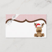 空白の座席表トナカイクリスマスポルカDo プレイスカード (正面)