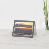 空白の悔やみや弔慰Thank You Note Card - – 前カスタム面 サンキューカード (正面)