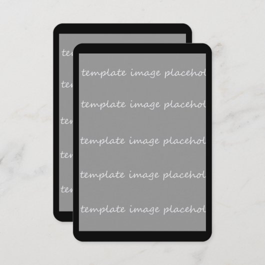 空白の招待状カード3.5x5独自の画像を追加する 招待状 (正面/裏面)