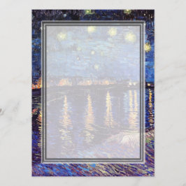 空白の招待状、ゴッホの星月夜 招待状