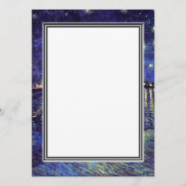 空白の招待状、ゴッホの星月夜 招待状