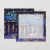 空白の招待状、ゴッホの星月夜 招待状 (正面/裏面)