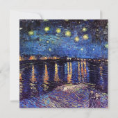 空白の招待状、ゴッホの星月夜 招待状 (裏面)