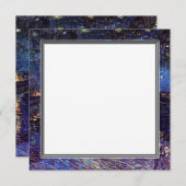 空白の招待状、ゴッホの星月夜 招待状 (正面/裏面)