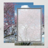 空白の招待状, 桜の木 招待状 (正面/裏面)