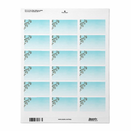 空白の春枝 ラベル (フルシート)