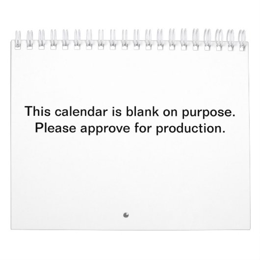 空白の暦 カレンダー (カバー)