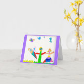 空白の札 カード (黄色い花)