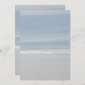 空白の海とビーチの背景紙 (正面/裏面)