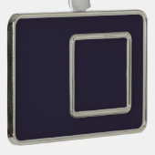 -空白の独自ののカスタム作成 シルバープレートフレームオーナメント (右)