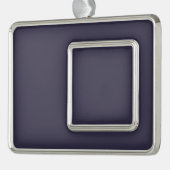 -空白の独自ののカスタム作成 シルバープレートフレームオーナメント (左)