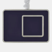 -空白の独自ののカスタム作成 シルバープレートフレームオーナメント (正面)