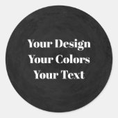 -空白の独自ののカスタム作成 ラウンドシール (正面)