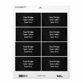 -空白の独自ののカスタム作成 ラベル (フルシート)