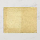 空白の素朴アンティークの経年染色紙 ポストカード (正面)