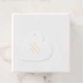 空白の結婚式テンプレート | エレガントでカスタマイズ可能なデザイン フェイバータグ (箱)