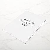 空白の結婚式テンプレート | エレガントでカスタマイズ可能な 箔招待状 (回転した状態)