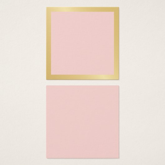 空白の赤面ピンクフェイク金箔縁ど (正面&裏面)