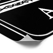 空白の通り記号、切り取りテンプレート ポスター (角)