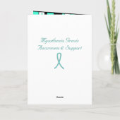 空白の重症筋無力症挨拶カード カード (裏面)