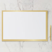 空白の金ゴールドと白 ペーパーパッド (インサイチュ)