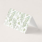 空白の金ゴールドフレーム水彩葉ありがとう結婚さん (裏面)