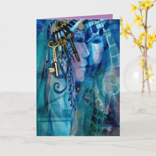 空白の鍵 カード (黄色い花)