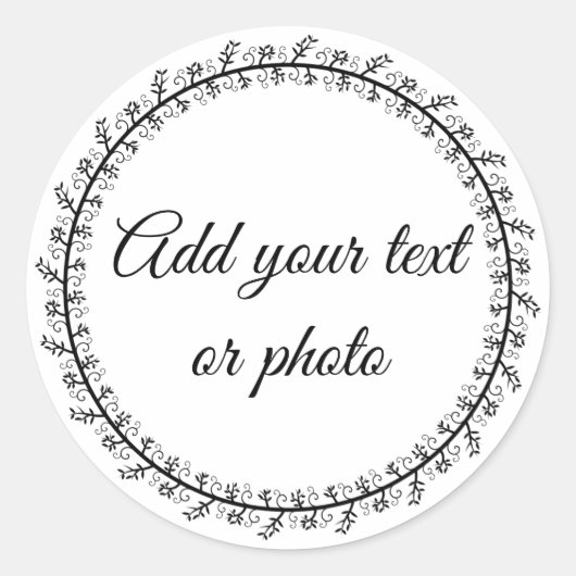 空白の1-1/2インチ丸エンベロープステッカーカスタマイズ ラウンドシール (正面)